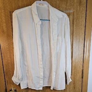Women's White Button Down Shirt